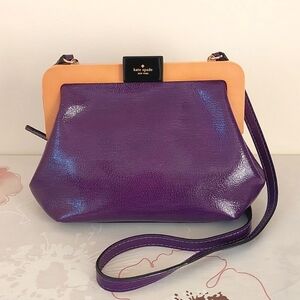 Kate spade purple leather crossbody bag
